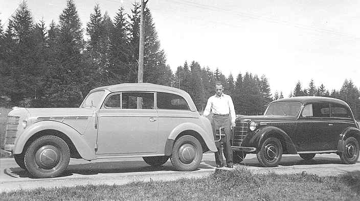 Opel Kadett CabrioLimousine und Opel Olympia 1938