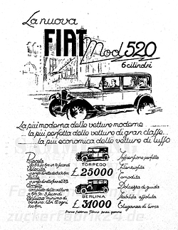 Fiat 520 - Preise