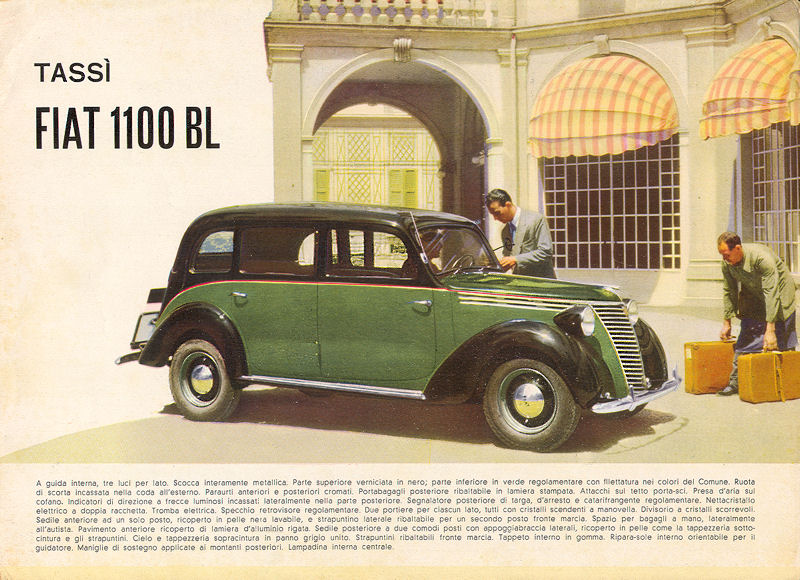Fiat 1100 BL Tassi ca 1949 50 deutsch Nr 1062 Pizzi