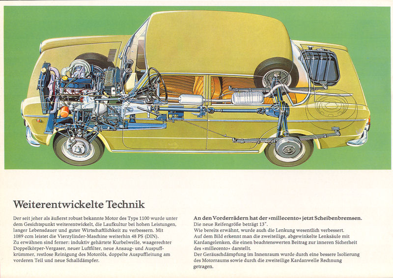 Fiat 1100 R, Neckar 1100 - Prospekte