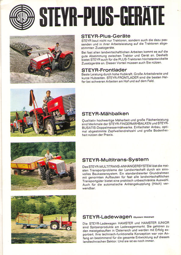 Steyr 40 und 540 Traktor Poster